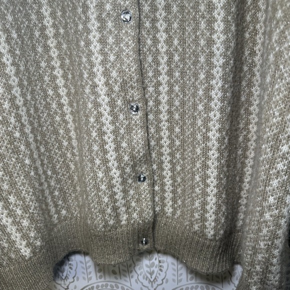 Cj Banks Women's Plus sized 2x Cardigan Rhinestones Sparkly Button Down - Picture 7 of 8